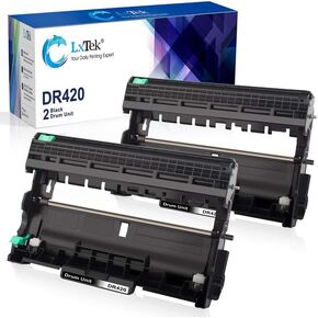 LxTek Compatible DR420 Drum Unit Replacement for Brother DR420 DR 420 TN450 TN 450 to use with HL-2270DW HL-2280DW HL-2240 HL-2240D MFC-7360N MFC-7460DN MFC-7860DW Printer（2 Black, High Yield）