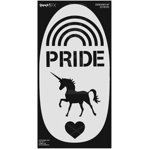 Stencil1 - Pride Makeup Stencil Durable Quality Reusable Stencils United States Stencil America for Parades, Parties and more!