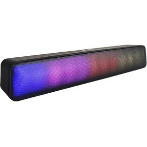 Portable Bluetooth Speaker, Stereo, Matte Black, RGB-Lights, TWS-Mode, Built-in Microphone, Support TF Card/USB/FM/3.5mm Input, Home, Outdoor in Kuwait