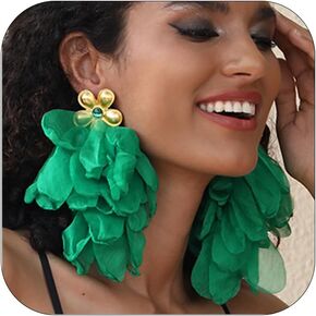ZMANYIJEW Rainbow Acrylic Tassel Earrings for Women Colorful Leaf Flower Earring Bead Rainbow Earring for Women Girl in Saudi Arabia