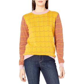 Cable Stitch Women's Zig Zag Stripe Long Sleeve Sweater