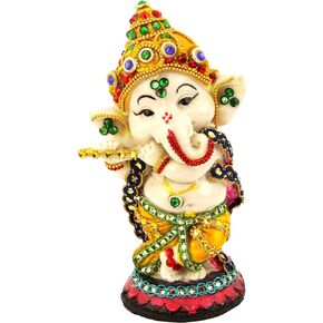TIED RIBBONS Ganesh Statue | 5.5 inch | Ganesha Idol for Table Desktop Indian God Idol Figurine Gifts | Ganesha Festival Decoration | Indian God Idol Return Gifts