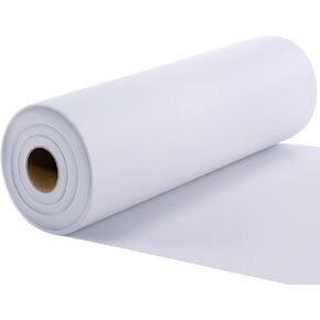 New Upgraded Heavy Weight White Iron-On Non-Woven Fusible Interfacing Heavy Weight Non-Woven Interfacing Iron On Polyester Single-Sided Interfacing for Crafts Supplies, 11.8 Inch x 30.6 Yard