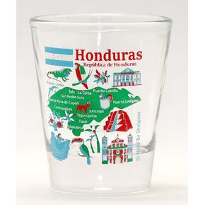 Honduras Landmarks and Icons Collage Shot Glass