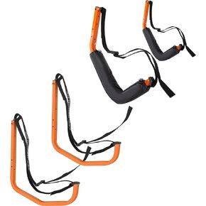RAD Sportz Set of 2 Kayak Storage Systems – Wall Mount Hooks with 125lbs Capacity Each for Hanging Kayaks, Snowboards, and Outdoor Sports Equipment