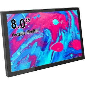 ELECROW 8 Inch Portable Monitor Small HD Monitor 1280x800 Mini Monitor for PC Laptop compatible with Raspberry Pi Game Consoles (Not Touchscreen)