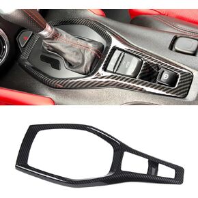Gear Shift Panel Frame Trim Shifter Cover for Chevrolet Camaro 2017 2018 2019 2020 2021 2022, ABS Carbon Fiber