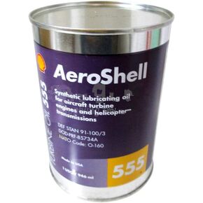 AeroShell Turbine Oil 555 Synthetic Turbine Engine Oil - Quart Can