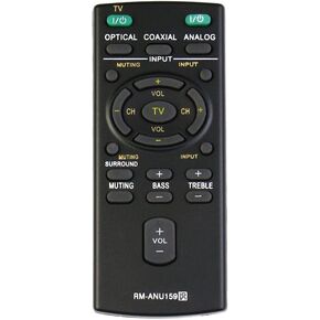 RM-ANU159 Replacement Sound Bar Remote Control Applicable for Sony Soundbar HT-CT60/C SA-CT60 SS-WCT60 HT-CT60 HTCT60 SACT60 HTCT60C SSWCT60 RM-ANU160