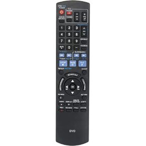 N2QAYB000197 Replace Remote Control fit for Panasonic DVD VCR DVDR Recorder Combo Diga DMR-EZ48 DMR-EZ485 DMR-EZ48V DMR-EZ485V DMR-EZ485VK DMR-EZ48VK DMR-EZ37V DMR-EZ37 DMR-EZ37VS DMR-EZ37VK