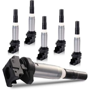 OCPTY Set of 6 Ignition Coils for BMW 325i 335i 435i 525i 528i 640i 740i M235i E60 E61 E70 E71 E82 E88 E90 E91 E93 F30 E85 E89 OE #UF667 UF44 UF506 12137571643