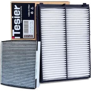 Cabin Engine Air Filter kit for Telluride (2020-2024), Santa Fe (2019-2020), Replaces 97133-J5000, WP10367, 28113-A9100 NOT FOR 2019 SANTA FE XL