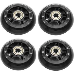 Pack of 4pcs PU Wheels with 608ZZ Bearings Front Anti-Tip Wheel Assembly for Scooters Power Chairs Skateboards Drift Cars 72x24mm