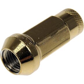 Dorman 713-385K Gold Open End Knurled Wheel Nuts Compatible with Select Models, 20 Pack