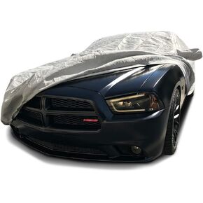 CarsCover Custom Fits for 2006-2023 Dodge Charger Car Cover 5 Layer Ultrashield Gray Covers (SE, SXT, R/T, Daytona, SRT, Hellcat)