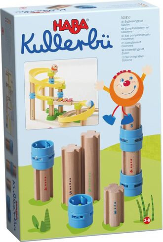 HABA Kullerbu Expansion Set - Columns - 10 Piece Set for Creating Higher Ball Track Layouts in Saudi Arabia