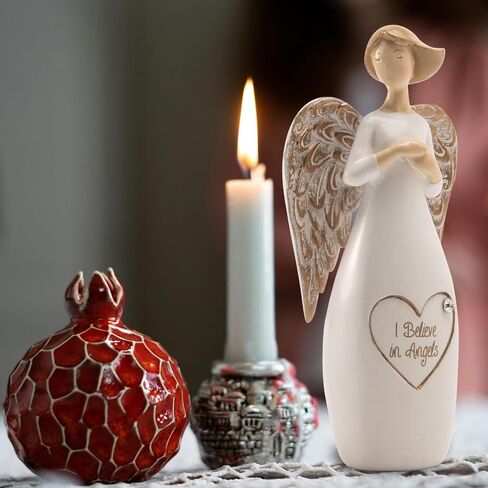 Guardian Angels Figurines Collectible Praying-Statue - Home Decor Hand Painted Angel for Memorial Christmas Baptism Gifts to Show Love Sympathy Gratitude for Girl 2.5 x 1.5X 6 inches in Saudi Arabia