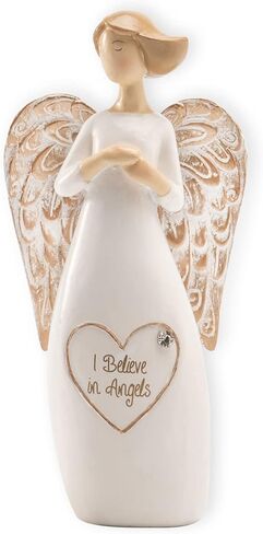 Guardian Angels Figurines Collectible Praying-Statue - Home Decor Hand Painted Angel for Memorial Christmas Baptism Gifts to Show Love Sympathy Gratitude for Girl 2.5 x 1.5X 6 inches in Saudi Arabia