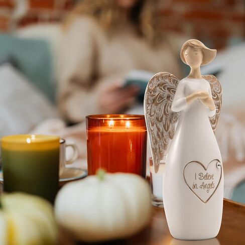 Guardian Angels Figurines Collectible Praying-Statue - Home Decor Hand Painted Angel for Memorial Christmas Baptism Gifts to Show Love Sympathy Gratitude for Girl 2.5 x 1.5X 6 inches in Saudi Arabia