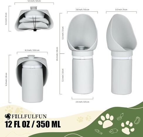 Dog Water Bottle 550ml with Extra-Wide Drinking Cup Foldable Bowl Food Grade Silicone Leak-Proof Extremely Compact for Pet Outdoor Sports Walking Hiking Camping Travel Cyan in Saudi Arabia