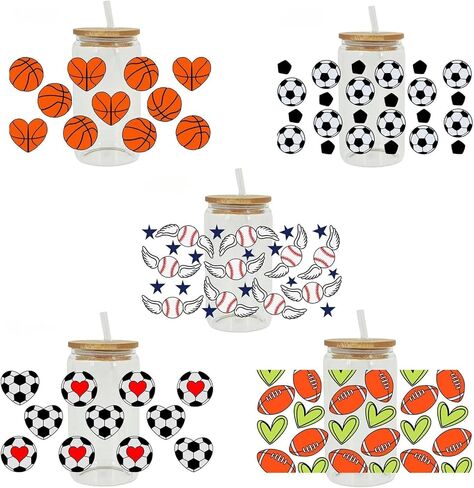 UV Dtf Cup Wrap, Transfer Stickers for Glass Cups, 5 Sheets Butterfly Rub on Transfers, Waterproof Sticker for 16OZ Libbey Cups Furniture Craft Wood DIY Crafts Vintage (Butterfly) in Saudi Arabia