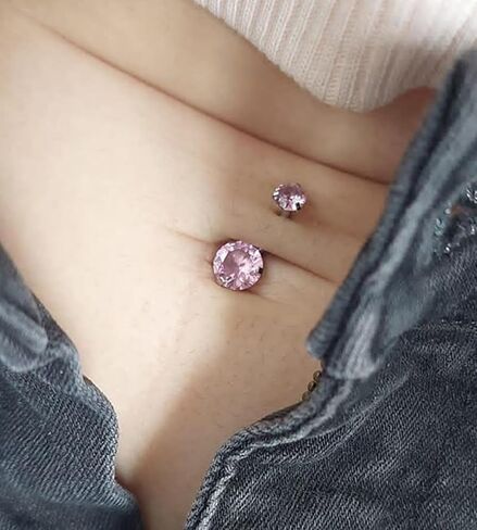 QWALIT Belly Button Ring Surgical Steel Belly Rings Silver Rose Gold Belly Button Rings for Women Belly Button Piercing Dangle Belly Button Rings Dangling 14g Navel Rings Butterfly in Saudi Arabia