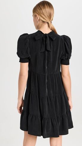 alice + olivia Women's Dorine Puff Sleeve Trapeze Mini Dress in Saudi Arabia