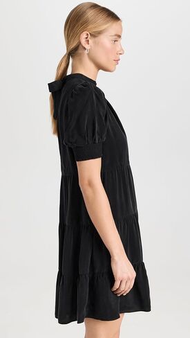 alice + olivia Women's Dorine Puff Sleeve Trapeze Mini Dress in Saudi Arabia