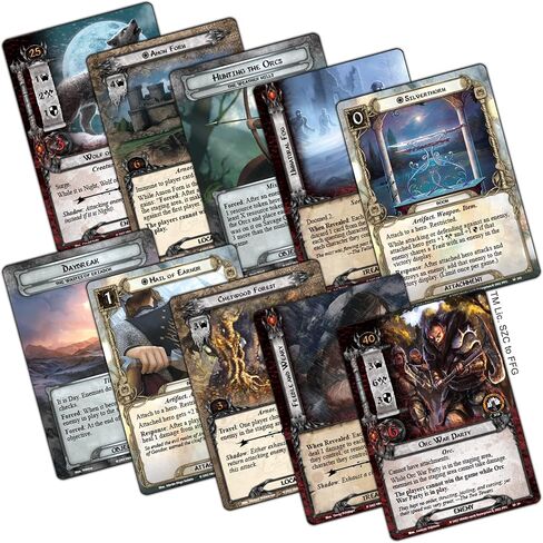 The Lord of the Rings The Card Game Angmar Awakened CAMPAIGN EXPANSION - Cooperative Adventure Game, Strategy Game, Ages 14+, 1-4 Players, 30-120 Min Playtime, Made by Fantasy Flight Games in Saudi Arabia