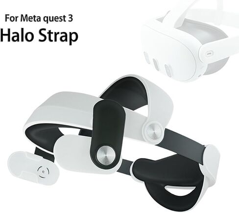 Head Strap for Meta Quest 3 Replacement for Strap, Enhanced Support and Comfort in VR-White in Saudi Arabia