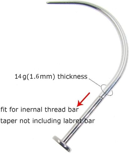 NewkeepsR 22G/20G/18G/16G/14G/12G/10G/8G/6G/4G/2G/0G/00G 316L Steel Taper Insertion Pin for Ear/Nose/Navel/Nipple/Lip/Eyebrow Stretcher, Body Piercing Stretching Kit Assistant Tool in Kuwait