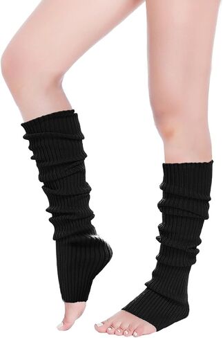 v28 Long Leg Warmer, Women’s Men 80s Party Ribbed Knit Dance Sports in Kuwait
