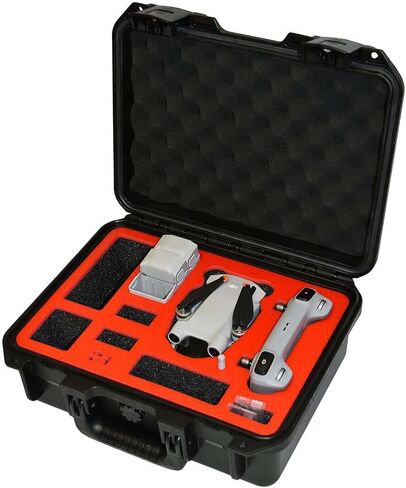 حافظة Pelican - متوافقة مع طائرة DJI MINI 3 Pro Drone مع ملحقات Fly More Kit Plus. يحمل أيضًا وحدة التحكم الذكية RC-N1 أو DJI RC أو RC Pro أو DJI in Saudi Arabia