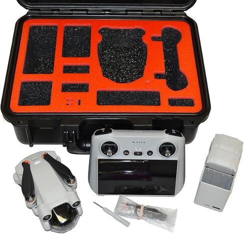 حافظة Pelican - متوافقة مع طائرة DJI MINI 3 Pro Drone مع ملحقات Fly More Kit Plus. يحمل أيضًا وحدة التحكم الذكية RC-N1 أو DJI RC أو RC Pro أو DJI in Saudi Arabia