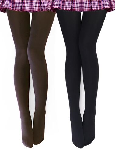 VERO MONTE Womens Opaque Fleece Lined Tights Colorful Warm Winter Thermal Tights in Saudi Arabia