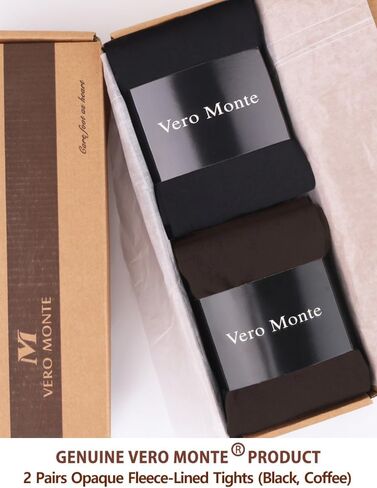 VERO MONTE Womens Opaque Fleece Lined Tights Colorful Warm Winter Thermal Tights in Saudi Arabia