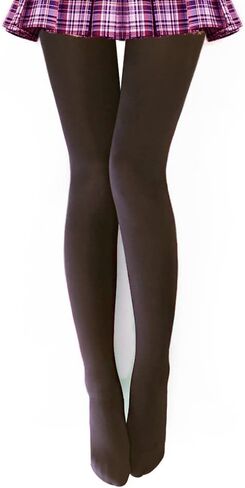 VERO MONTE Womens Opaque Fleece Lined Tights Colorful Warm Winter Thermal Tights in Kuwait