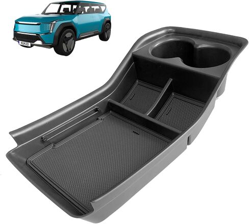 2024 EV9 Center Console Organizer Tray Storage Box, Compatible with 2024 EV9 Armrest Storage Box Tray EV9 2024 Accessories in Saudi Arabia