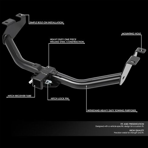DNA MOTORING 2 بوصة جهاز استقبال وصلة سحب المقطورة من الفئة 3 مع دبوس متوافق مع 99-13 Silverado/Sierra 1500، TH-N-045 in Saudi Arabia