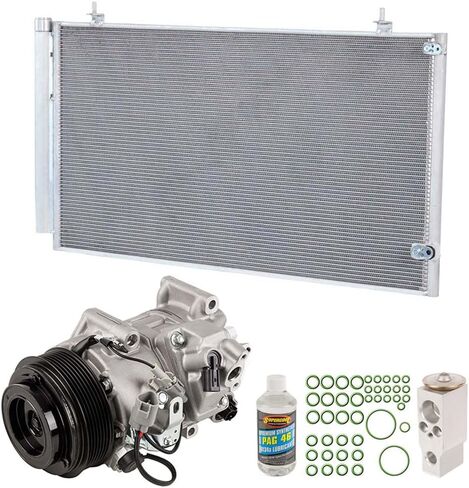 AC Compressor w/A/C Clutch Condenser Drier Expansion Valve O-Rings For Toyota Sienna V6 2011 2012 2013 2014 2015 2016 - BuyAutoParts 61-80066CK New in Saudi Arabia