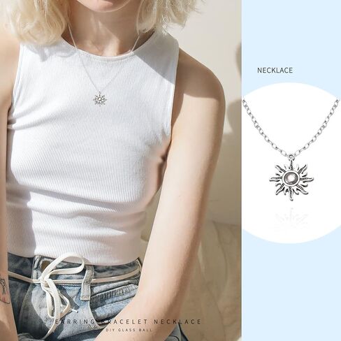 100 جرام مختلط البرق نجوم القمر الشمس السماوية العتيقة سبائك الفضة سحر لصنع المجوهرات سوار ذاتي الصنع قلادة أقراط حقيبة ديكور المعلقات in Kuwait