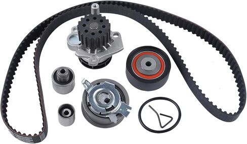 طقم حزام التوقيت ومضخة مياه محرك الديزل مناسب لـ A-udi A4 Q5 V-olkswagen Tiguan Jetta 1.6T 2.0T 2008-2016 03L198119F 03L121011 in Saudi Arabia