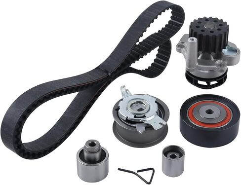 طقم حزام التوقيت ومضخة مياه محرك الديزل مناسب لـ A-udi A4 Q5 V-olkswagen Tiguan Jetta 1.6T 2.0T 2008-2016 03L198119F 03L121011 in Saudi Arabia