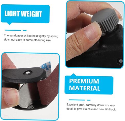 ARTIBETTER 1 Set Shaped Belt Rack Drywall Sanding Block Emery Cloth Woodworking Drywall Sander Autobody Tools Sander for Wood Hand Tools Birdcage Door Knobs Sandpaper Holder Car Abs in Saudi Arabia