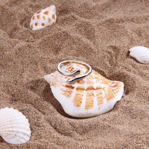 Milacolato 925 Sterling Silver Toe Rings for Women 18K White Gold Plated Arrow Heart Infinity Vintage Celtic Knot Teardrop Daisy Flower Stylish Toe Rings Adjustable Toe Band Rings Summer Beach Foot Jewelry in Kuwait