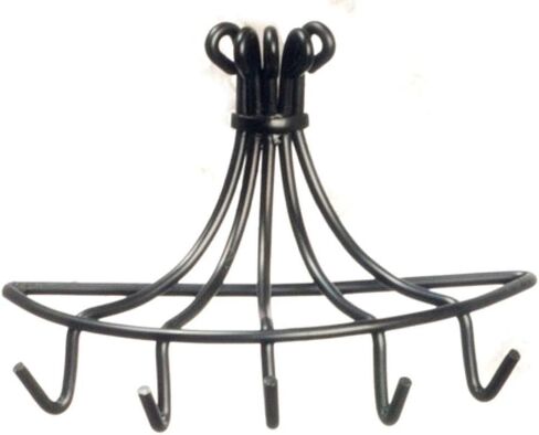 رف وعاء معلق على الحائط باللون الأسود المصغر لبيت الدمى in Kuwait