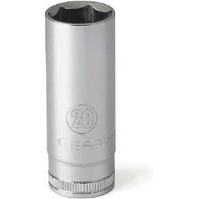 GEARWRENCH 3/8" Drive 6 Pt. Deep Socket, 20mm - 80406