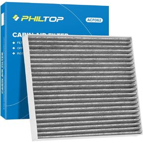 PHILTOP Cabin Air Filter, Replacement for Mustang 2005-2014, Premium ACF062 (CF10370) Cabin Air Filter with Activated Carbon
