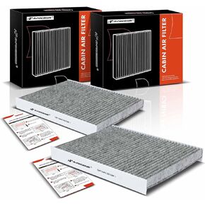 A-Premium 2-PC Cabin Air Filter with Activated Carbon Compatible with Hyundai Santa Fe 2009-2011 & Kia Sorento 2011-2015, Replace# 971331U000