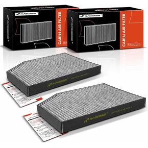 A-Premium 2-PC Cabin Air Filter with Activated Carbon Compatible with BMW 330e, 330e xDrive, 330i, 330i xDrive, X3, 430i, 430i Gran Coupe, 430i xDrive, 230i, X4, Z4, i4, M240i, M3 & Toyota GR Supra